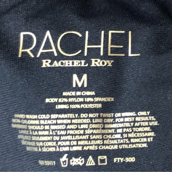 Rachel Rachel Roy High Waisted Moderate Coverage Swim Bikini Bottoms Medium - Picture 4 of 8